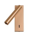 Italux WL-21017-GD LED bodové nástěnné svítidlo Cali | 2.5W integrovaný LED zdroj | 3000K | s vypínačem | zlatá