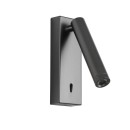 Italux WL-21017-GR LED bodové nástěnné svítidlo Cali | 2.5W integrovaný LED zdroj | 3000K | s vypínačem | šedá