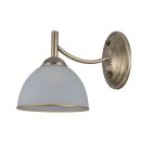 Italux WL-40653-1-ABR-WH nástěnné svítidlo Fener | 40W E27 | mosaz | opálová