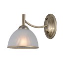 Italux WL-40653-1-ABR-WH nástěnné svítidlo Fener | 40W E27 | mosaz | opálová