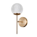 Italux WL-40827-1-HBR-CL nástěnné svítidlo Padri | 5W G9 | zlatá | čirá