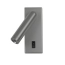 Italux WL-46376-1-GR LED bodové nástěnné svítidlo Nova | 3W LED | 153lm | 3000K