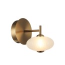 Italux WL-8545-1-BK-GD LED nástěnné svítidlo Nico | 5W integrovaný LED zdroj | 3000K | zlatá | černá | bílá