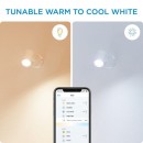 WiZ Tunable White 8719514551756 LED stropní bodové svítidlo Imageo 1x5W | GU10 | 345lm | 2700-6500K - stmívatelné, bílá