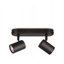 WiZ Colors 8719514551954 LED stropní bodové svítidlo Imageo 2x5 | GU10 | 700lm | 2200-6500K | RGB - stmívatelné, černá