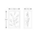 Zuma Line W0578-01A-B5V7 nástěnné svítidlo SPRING | 33W G9