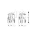 Zuma Line W0590-01A-V7AC nástěnné svítidlo TAZZA | 40W E14