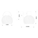 Globo 54025-1 nástěnné svítidlo Willy 1x40W | E27 - matný nikl, bílá