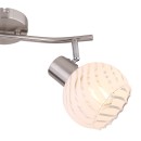 Globo 54025-2 přisazené stropní svítidlo Willy 2x40W | E27 - matný nikl, bílá