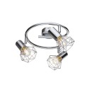 Globo 54802-3 přisazené stropní svítidlo lustr Xara I 3x40W | E14 - chrom