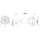 Globo 54802S-1 nástěnné svítidlo Xara 1x40W | E14 - černá