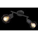Globo 54802S-2 přisazené stropní svítidlo Xara 2x40W | E14 - černá