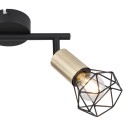 Globo 54802S-2AB přisazené stropní svítidlo Xara I 2x40W | E14 - černá, mosaz