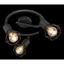 Globo 54802S-3 přisazené stropní svítidlo Xara 3x40W | E14 - černá