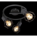Globo 54802S-3 přisazené stropní svítidlo Xara 3x40W | E14 - černá