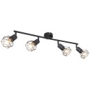 Globo 54802S-4 přisazené stropní svítidlo Xara 4x40W | E14 - černá