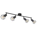 Globo 54802S-4 přisazené stropní svítidlo Xara 4x40W | E14 - černá