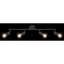 Globo 54802S-4 přisazené stropní svítidlo Xara 4x40W | E14 - černá