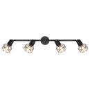 Globo 54802S-4 přisazené stropní svítidlo Xara 4x40W | E14 - černá