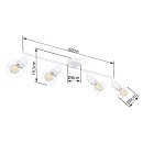 Globo 54802W-4 přisazené stropní svítidlo Xara 4x40W | E14 - bílá
