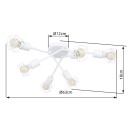 Globo 54802W-6 přisazené stropní svítidlo Xara 6x40W | E14 - bílá