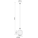 Globo XIA 15754H závěsné stropní svítidlo E27