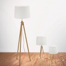 stolní lampa Ideal lux York TL1 1x60W E27  - přírodní materiály