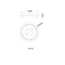 Globo 48046D LED přisazené stropní svítidlo ZARA | 8W integrovaný LED zdroj | 500lm | 3000K | béžová