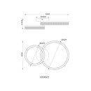 Globo 48046D2 LED přisazené stropní svítidlo MARLENNE | 24W integrovaný LED zdroj | 1800lm | 3000K | béžová