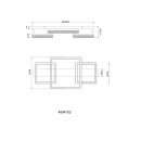Globo 48047D2 LED přisazené stropní svítidlo ZARA  | 40W integrovaný LED zdroj | 3300lm | 3000K | béžová