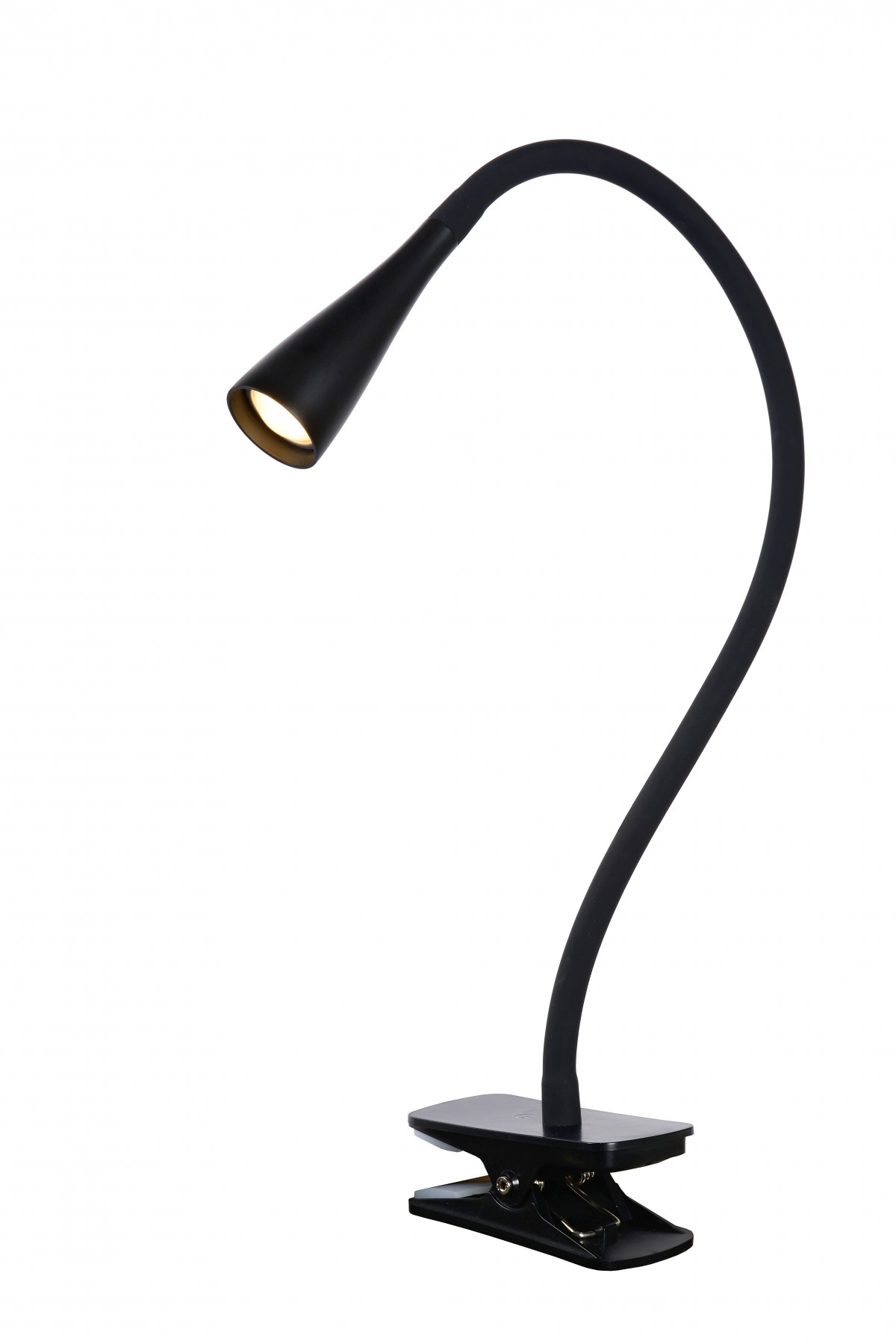 Lucide 18256/03/30 LED stolní lampička s klipem Zozy 1x4W | 250lm | 3000K - černá, stmívatelná