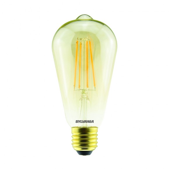 Sylvania 0029307 LED žárovka filament 1x6W | E27 | 560lm | 2500K - stmívatelná, zlatá