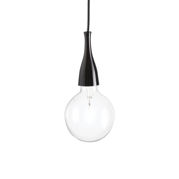 Ideal Lux 009407 závěsné stropní svítidlo Minimal Nero 1x70W|E27 - černé