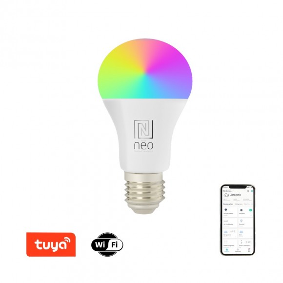 Immax NEO LITE 07733L inteligentní žárovka 1x11W | 1055lm | 2700-6500K | CCT | RGB- stmívatelné, WiFi