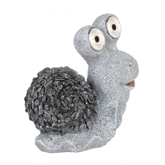 Globo 33205 LED zahradní solární lampička Šnek 1x0,06W | 3000K | IP44 - orientační a dekorační