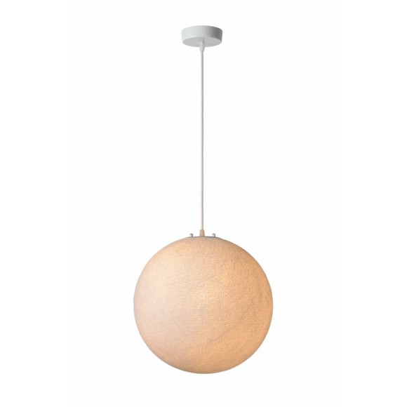 závěsné svítidlo - lustr Lucide Fibre 1x60W E27 - elegantní bílá