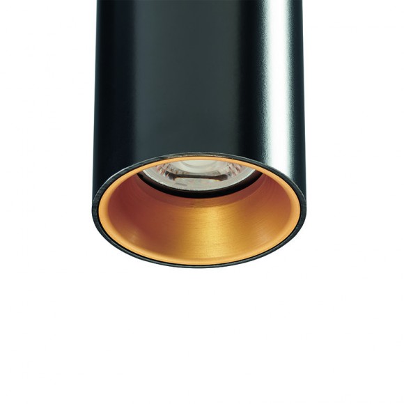 Sylvania 2061011 přisazené stropní bodové svítidlo Tubixx 1x14W | 1361lm | 4000K | IK02 - černá, zlatá