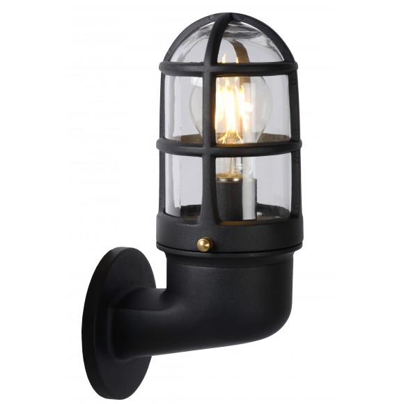 Lucide 11892/01/30 nástěnná venkovní lampa Dudley 1x40W | E27 | IP44 - černá, stmívatelná