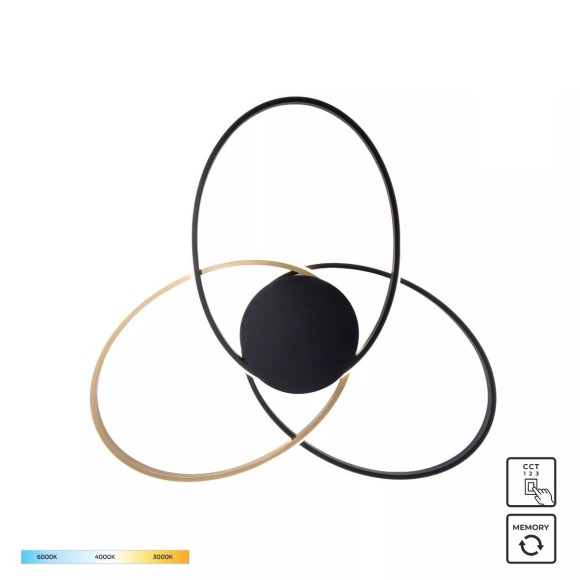 Zuma Line 20169-GD LED přisazené stropní svítidlo BOLD | 60W integrovaný LED zdroj | 3000/4000/6000K