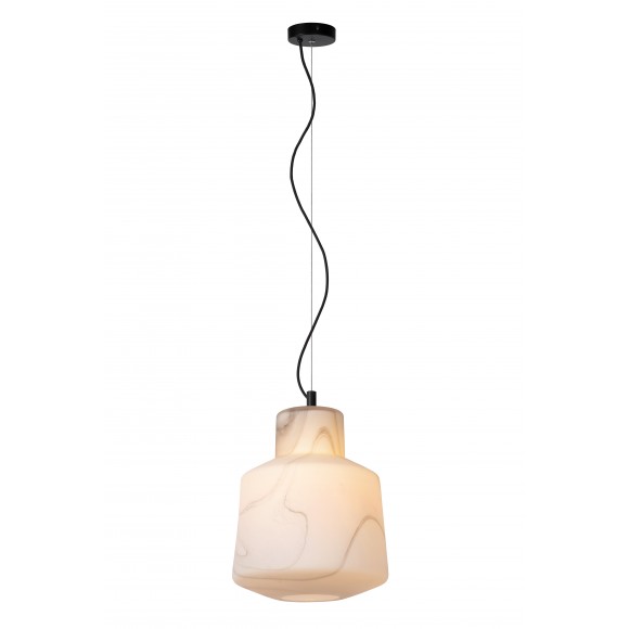 Lucide 20418/01/31 zavěsné stropní svítidlo Alistair 1x40W | E27 - bílá, sklo, stmívatelná