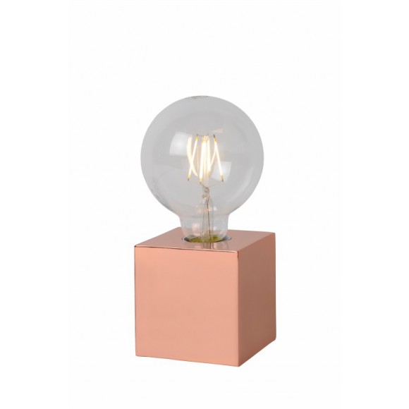 Lucide 20500/05/17 LED stolní lampička Cubico 1x5W | E27 | 500lm | 2700K - měď
