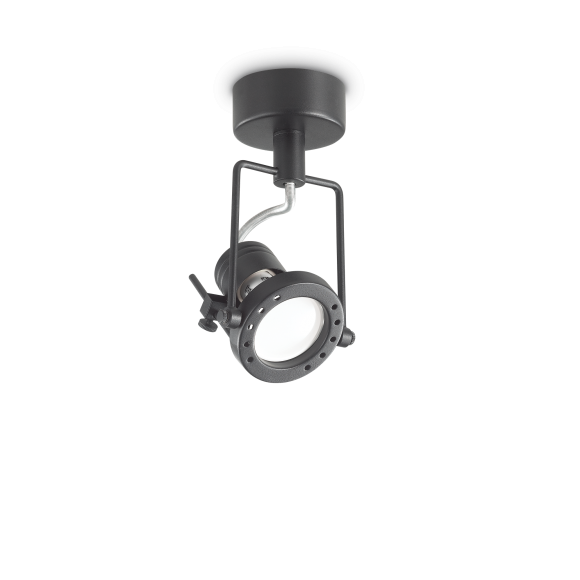 Ideal Lux 237039 přisazené stropní bodové svítidlo Slide 1x50W | GU10 | IP20 - nastavitelné, černá