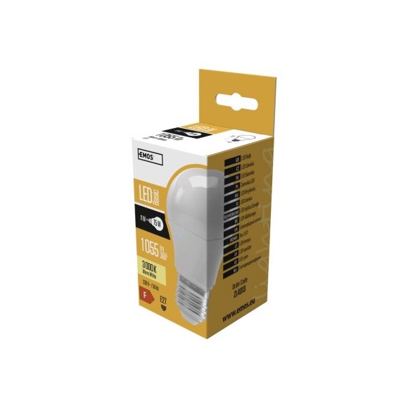 EMOS ZL4013 LED žárovka Basic | 11W E27 | 1055lm | 3000K