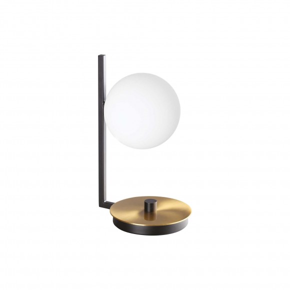 Ideal Lux 273679 stolní svítidlo Birds tl1 1x15W | G9 - kabelový spínač, mosaz, černá, bílá
