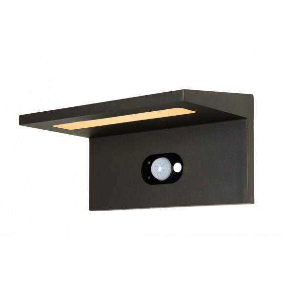 LED venkovní nástěnné svítidlo Ti-Solar 1x3W LED - vybaveno snímačem pohybu a snímačem den / noc