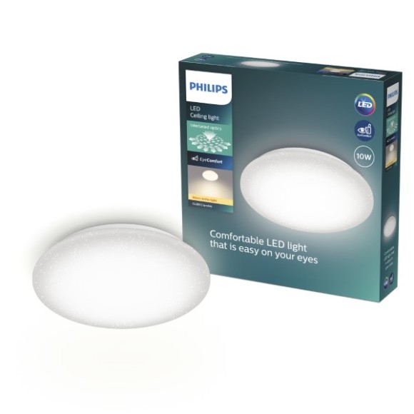 Philips 8721103068972 LED přisazené stropní svítidlo CL200 | 10W integrovaný LED zdroj | 1000lm | 2700K | bílá