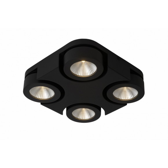 Lucide 33158/19/30 LED stropní svítidlo Lucide Mitrax 4x5W | 1800lm | 3000K - černá
