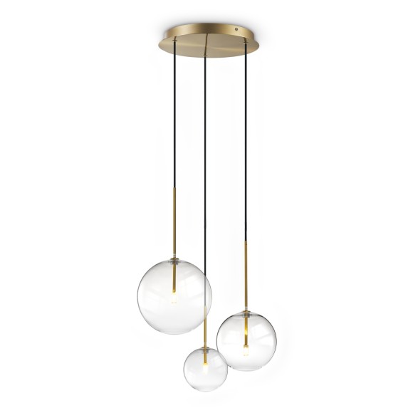 Ideal lux 339702 závěsné stropní svítidlo EQUINOXE  G4 | na lanku | bronz