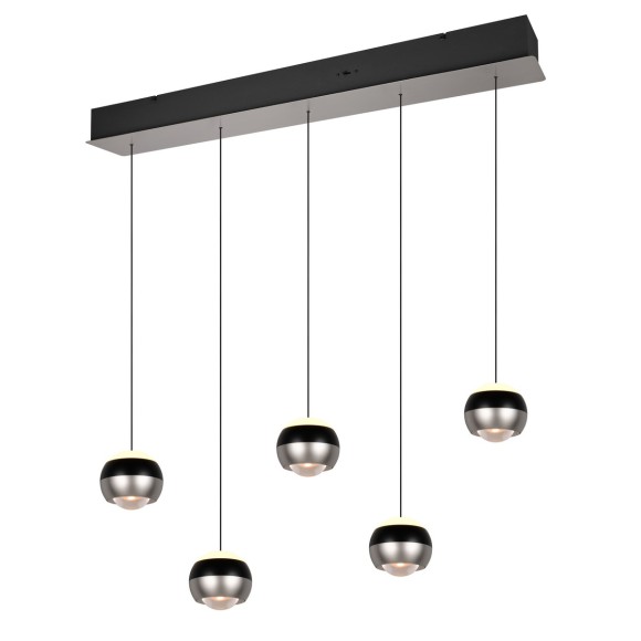 Trio SELECT  344410507  LED závěsné stropní svítidlo ORBIT  | 5x8W integrovaný LED zdroj | 5x960lm | 2300+3000+4000K