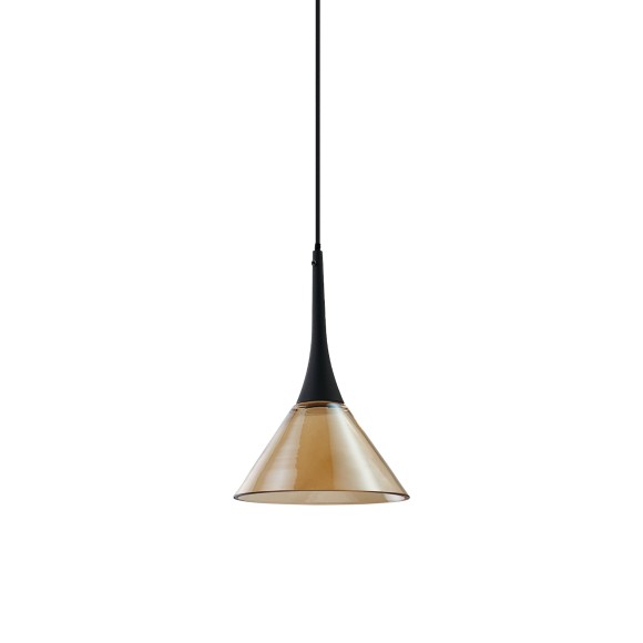 Ideal lux 353623 LED závěsné stropní svítidlo COCKTAIL  | 7W integrovaný LED zdroj | 200lm | 3000K | na lanku | stahovací | hnědá